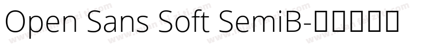Open Sans Soft SemiB字体转换